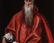 Saint Jerome as a Cardinal - 埃尔·格列柯